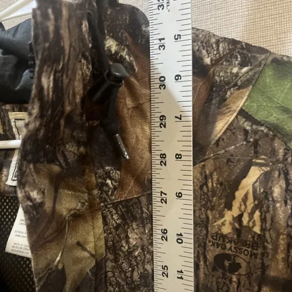 10X Brand Camo Jacket Mossy Oak Break Up Infinity Hooded Hunting Coat Men XL - Picture 12 of 16